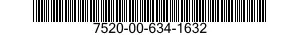7520-00-634-1632 SLIDE RULE 7520006341632 006341632