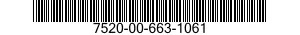 7520-00-663-1061  7520006631061 006631061