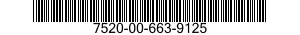 7520-00-663-9125  7520006639125 006639125