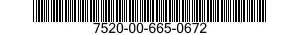 7520-00-665-0672  7520006650672 006650672