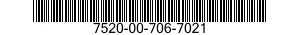 7520-00-706-7021  7520007067021 007067021