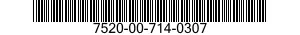 7520-00-714-0307  7520007140307 007140307