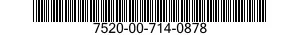 7520-00-714-0878  7520007140878 007140878