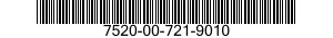 7520-00-721-9010  7520007219010 007219010