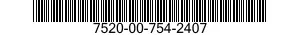 7520-00-754-2407  7520007542407 007542407