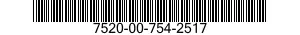 7520-00-754-2517  7520007542517 007542517