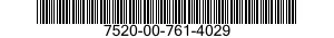7520-00-761-4029  7520007614029 007614029