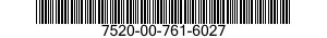 7520-00-761-6027  7520007616027 007616027