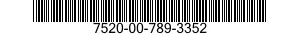 7520-00-789-3352  7520007893352 007893352
