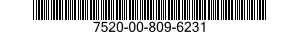 7520-00-809-6231 RUBBER STAMP,BAND TYPE 7520008096231 008096231