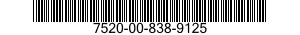 7520-00-838-9125  7520008389125 008389125