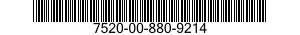 7520-00-880-9214  7520008809214 008809214