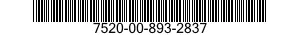 7520-00-893-2837  7520008932837 008932837