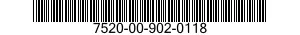 7520-00-902-0118  7520009020118 009020118