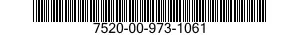 7520-00-973-1061 MARKER,TUBE TYPE 7520009731061 009731061