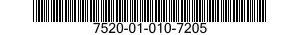 7520-01-010-7205  7520010107205 010107205