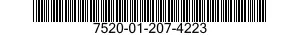 7520-01-207-4223 RUBBER STAMP,FIXED TYPE 7520012074223 012074223