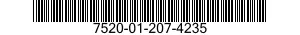 7520-01-207-4235 RUBBER STAMP,FIXED TYPE 7520012074235 012074235