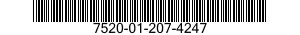 7520-01-207-4247  7520012074247 012074247