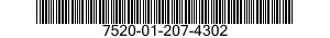 7520-01-207-4302  7520012074302 012074302