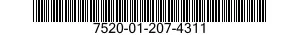 7520-01-207-4311  7520012074311 012074311