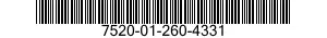 7520-01-260-4331 MARKER,TUBE TYPE 7520012604331 012604331