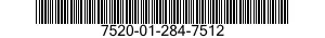 7520-01-284-7512 RUBBER STAMP,FIXED TYPE 7520012847512 012847512