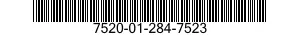 7520-01-284-7523 RUBBER STAMP,FIXED TYPE 7520012847523 012847523
