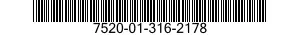 7520-01-316-2178 RACK,DISTRIBUTOR,DESK 7520013162178 013162178