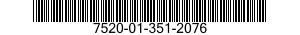 7520-01-351-2076 STENCIL,MARKING 7520013512076 013512076