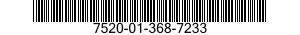 7520-01-368-7233 RUBBER STAMP,FIXED TYPE 7520013687233 013687233