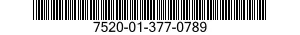 7520-01-377-0789 STENCIL,MARKING 7520013770789 013770789