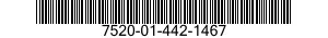 7520-01-442-1467 RUBBER STAMP,FIXED TYPE 7520014421467 014421467