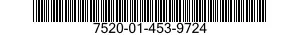 7520-01-453-9724 RUBBER STAMP,FIXED TYPE 7520014539724 014539724