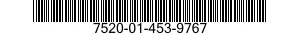 7520-01-453-9767 RUBBER STAMP,FIXED TYPE 7520014539767 014539767