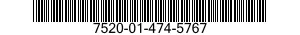 7520-01-474-5767 STENCIL,MARKING 7520014745767 014745767
