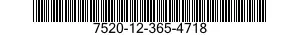 7520-12-365-4718 STENCIL,MARKING 7520123654718 123654718