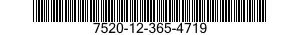 7520-12-365-4719 STENCIL,MARKING 7520123654719 123654719