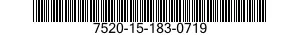7520-15-183-0719 TIMBRO TABELLA DATA 7520151830719 151830719