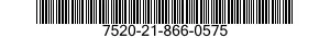 7520-21-866-0575 RUBBER STAMP,FIXED TYPE 7520218660575 218660575