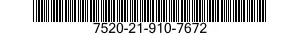 7520-21-910-7672 PEN,PLASTIC TIP 7520219107672 219107672