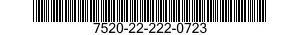 7520-22-222-0723  7520222220723 222220723