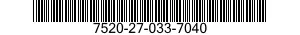 7520-27-033-7040 STENCIL SET,MARKING 7520270337040 270337040