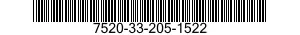 7520-33-205-1522 MARKER,TUBE TYPE 7520332051522 332051522