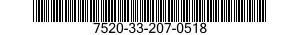 7520-33-207-0518 STAPLER,PAPER FASTENING,OFFICE 7520332070518 332070518