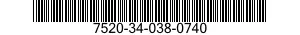 7520-34-038-0740 MARKER,TUBE TYPE 7520340380740 340380740