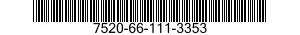 7520-66-111-3353 MARKER,TUBE TYPE 7520661113353 661113353