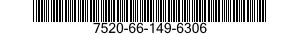 7520-66-149-6306 RUBBER STAMP,FIXED TYPE 7520661496306 661496306