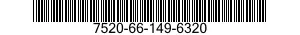 7520-66-149-6320 RUBBER STAMP,FIXED TYPE 7520661496320 661496320