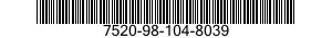 7520-98-104-8039 MARKER,TUBE TYPE 7520981048039 981048039